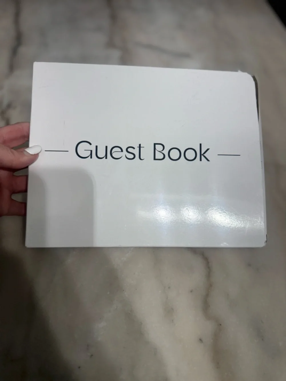 White Guest Book - Elegant Party Guestbook